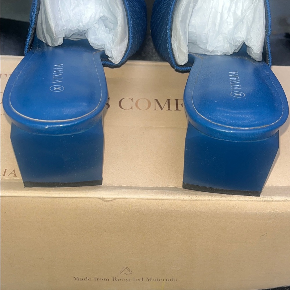 VIVAIA Square-Toe Block Heel Sandals - Picture 8 of 13